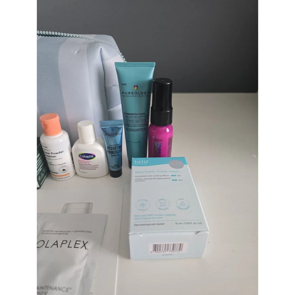 Luxe Hair, Skincare, Makeup 23 piece Bundle with Cosmetic Bag NEW